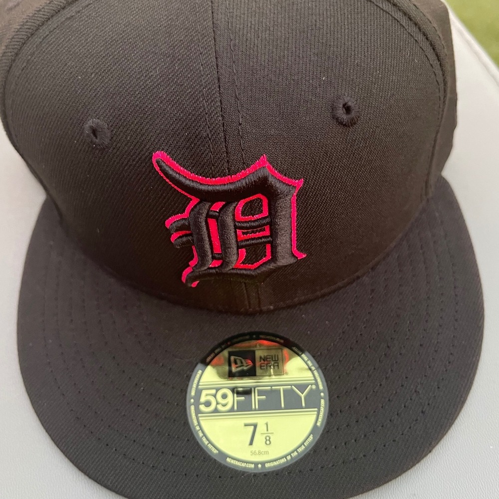7 1/8 New Era 59FIFTY Detroit Tigers‎ Hat May the 4th Black Fitted ASG 2005